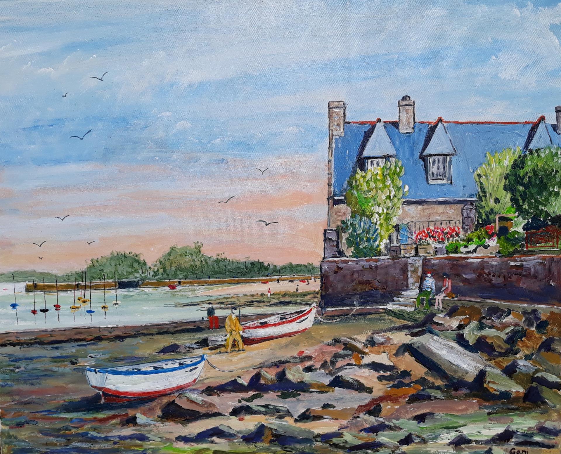 A l' Île Tudy 2019 acry 46x55