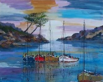  Au repos 2021 acry 40x50 