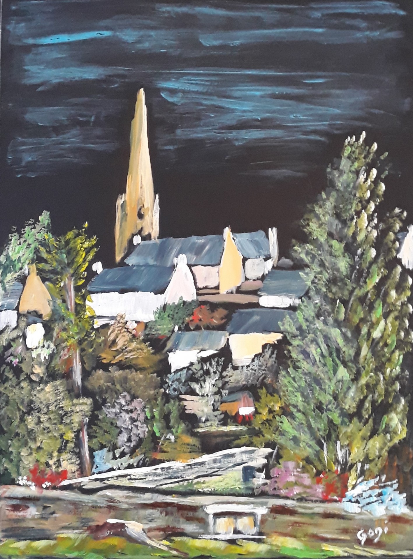 Pont Croix 2020 acry 30x40 40x50