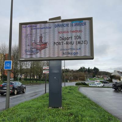 Panneau d'affichage Semelles Douarnenistes à Gourvilly -Quimper