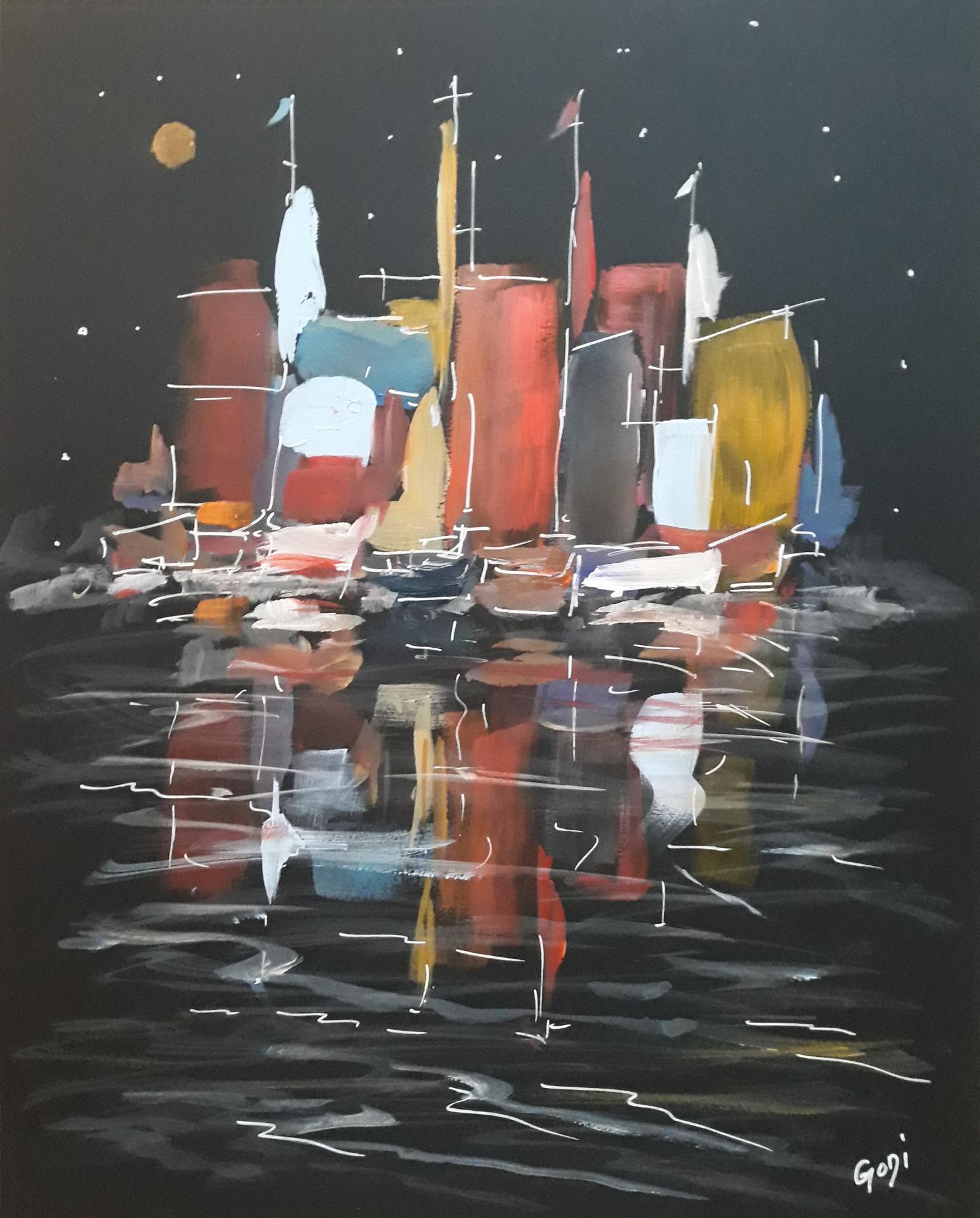 Voiles carrées 2019 acry 50x40